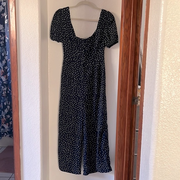 New polka dot jumpsuit. Never worn. - Picture 1 of 16